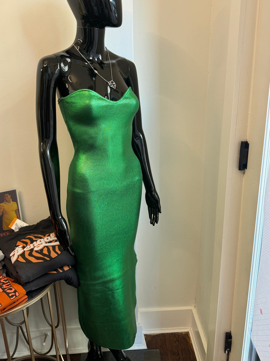 green dress from burlesque Green Shimmer Party – Inspired Fashion 40