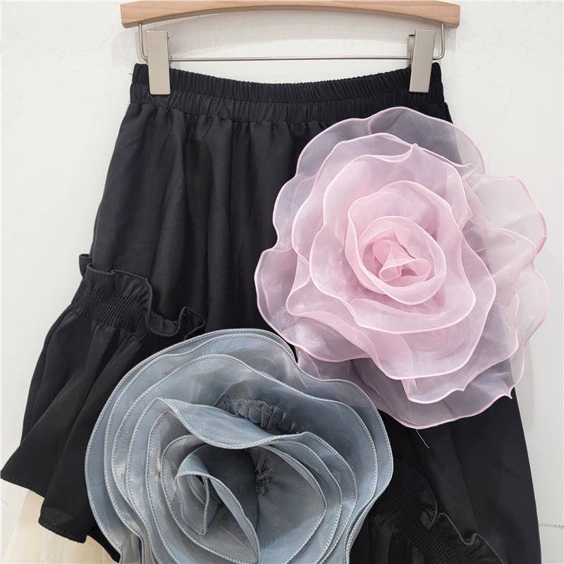 AMERI 3D FLOWER LAYERED SKIRTブラックMサイズ新品 セール】3D FLOWER LAYERED SKIRT（スカート）｜Ameri（アメリ